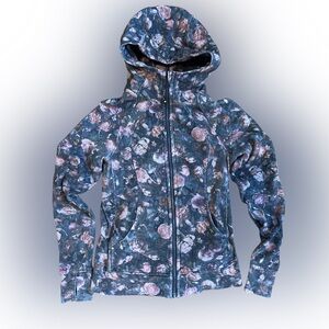 🌸 Lululemon Scuba Floral Zip Hoodie Jacket Size 8 | MSRP $128 🌸